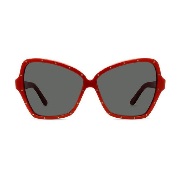 NEW CL4066IS 66A CELINE SUNGLASSES WOMEN OVERSIZED RED EYEWEAR - Picture 1 of 3